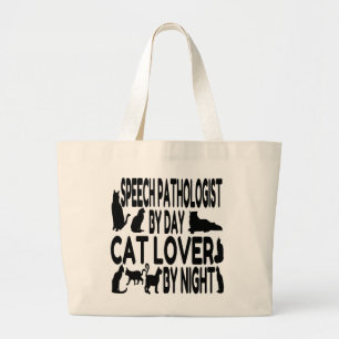 Cat Lover Spraakpatholoog Grote Tote Bag