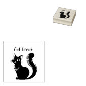 Cat Lover Stamp Rubberstempel (Gestempeld)