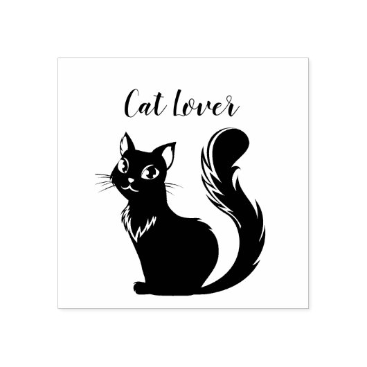 Cat Lover Stamp Rubberstempel (Afrduk)
