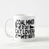 Cat Lover steenkoolmijnwerker Koffiemok (Links)