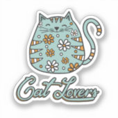 Cat Lover Sticker (Voorkant)