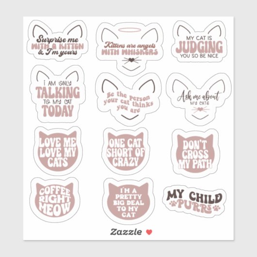 Cat Lover Sticker (Vel)