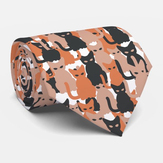 Cat Lover Stropdas (Opgerold)