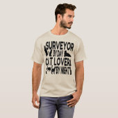 Cat Lover Surveyor T-shirt (Voorkant volledig)