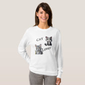 CAT LOVER T-SHIRT (Voorkant volledig)