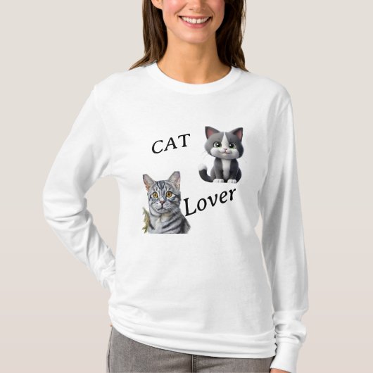 CAT LOVER T-SHIRT (Voorkant)