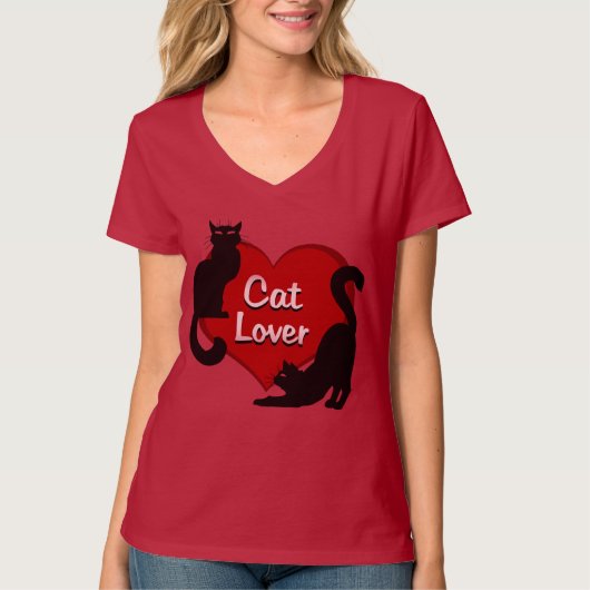 Cat Lover T-shirt Cat Lover Shirten  (Voorkant)