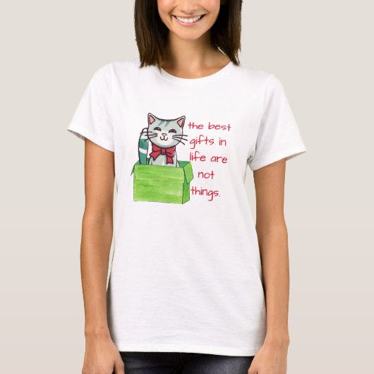 Cat Lover T-shirt - De beste geschenken in het lev (Voorkant)