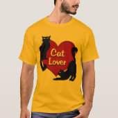 Cat Lover T-shirt Organic Cat Lover Shirten (Voorkant)