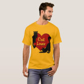 Cat Lover T-shirt Organic Cat Lover Shirten (Voorkant volledig)