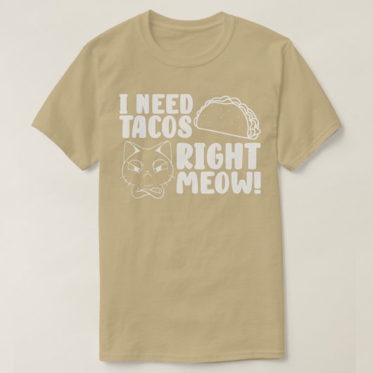 Cat Lover Tacos Kitten Taco T-shirt (Design voorkant)