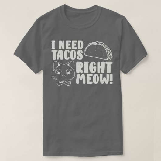 Cat Lover Tacos Kitten Taco T-shirt (Design voorkant)