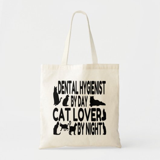 Cat Lover Tandheelkundige Hygiëne Tote Bag (Voorkant)