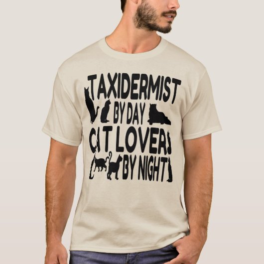Cat Lover Taxidermist T-shirt (Voorkant)