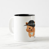 Cat Lover Tweekleurige Koffiemok (Voorkant links)