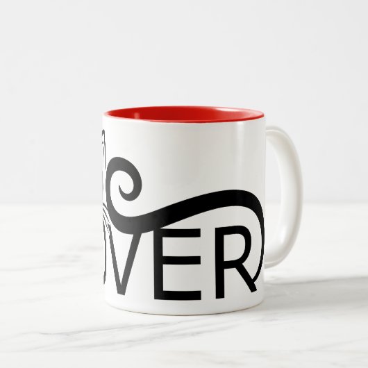 Cat Lover Tweekleurige Koffiemok (Voorkant rechts)