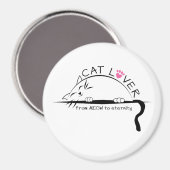 Cat Lover van MEOW naar Eternity Magnet (Voorkant / Achterkant)