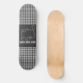 CAT-LOVER-VANGSTEN ZIJN LEVENSKATEBOARD-DECK PERSOONLIJK SKATEBOARD (Voorkant)