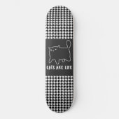 CAT-LOVER-VANGSTEN ZIJN LEVENSKATEBOARD-DECK PERSOONLIJK SKATEBOARD (Voorkant)
