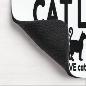 Cat Lover Vegan Grappig Muismat (Hoek)