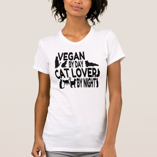 Cat Lover Vegan T-shirt (Voorkant)