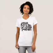 Cat Lover Vegan T-shirt (Voorkant volledig)