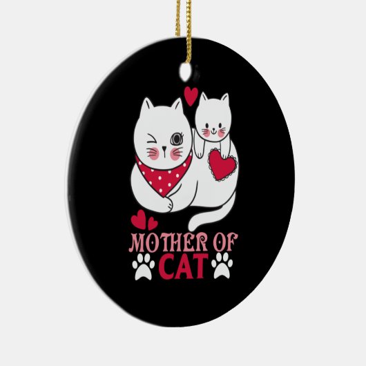 Cat Lover | Vruchtmoeder van katten Keramisch Ornament (Rechts)