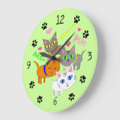 Cat Lover Wall klok (Hoek)