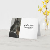 Cat Lover Wat is New Pussycat?Keuken Kaart (Gele Bloem)