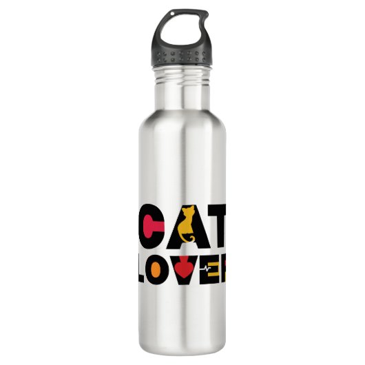 Cat Lover Waterfles (Voorkant)