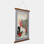Cat Lover, Yoshitoshi, Ukiyo-e Hangend Wandkleed (Gebogen)