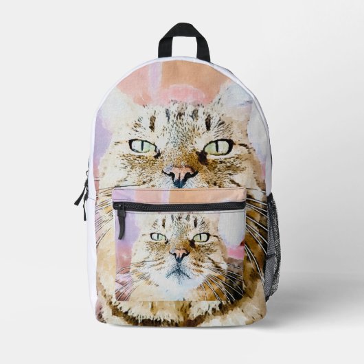 Cat Lover's Bedrukte Rugzak (Voorkant)