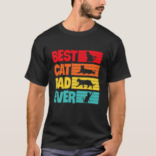 Cat Lovers beste kat pap in recore vader' T-shirt