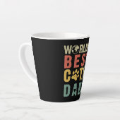 Cat Lovers | Beste kat-pap ter wereld Latte Mok (Linkerhoek)