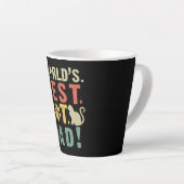 Cat Lovers | Beste kat-pap ter wereld Latte Mok (Rechterhoek)