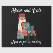 Cat Lovers | Boeken en katten maken dat ik me schu Cadeaupapier (Vlak)