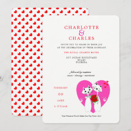 Cat Lovers Bride | Bruine paardenweddenschap Kaart