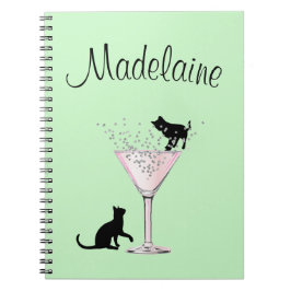 Cat Lovers Bubbels Moderne Mint Groen Persoonlijk Notitieboek