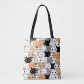 Cat Lovers Canvas tas (Voorkant)