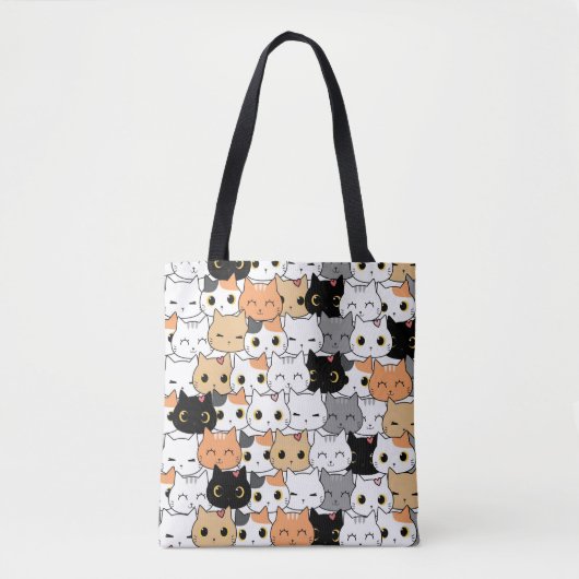Cat Lovers Canvas tas (Voorkant)