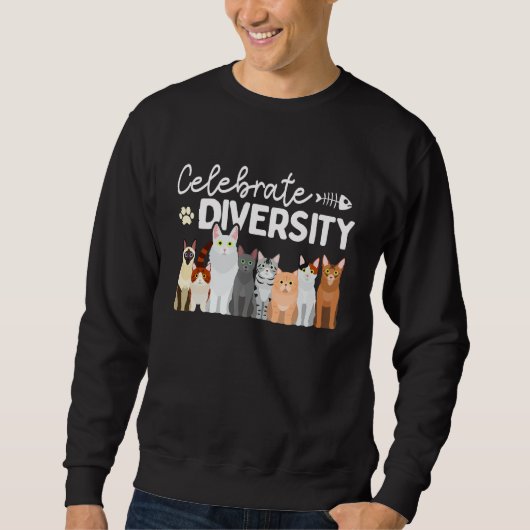 Cat Lovers Celebrate Diversity Trui (Voorkant)