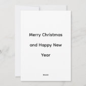 Cat Lover's Christmas Sarah and the Snowman Feestdagenkaart (Achterkant)