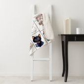 Cat Lovers Collage Sherpa Blanket Sherpa Deken (In situ)