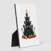 Cat Lovers Cute and Funny Holiday Tree Christmas 2 Fotoplaat (Zijkant)