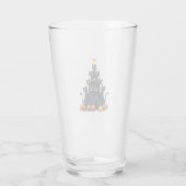 Cat Lovers Cute and Funny Holiday Tree Christmas 2 Glas (Achterkant)