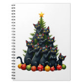 Cat Lovers Cute and Funny Holiday Tree Christmas 3 Notitieboek (Voorkant)