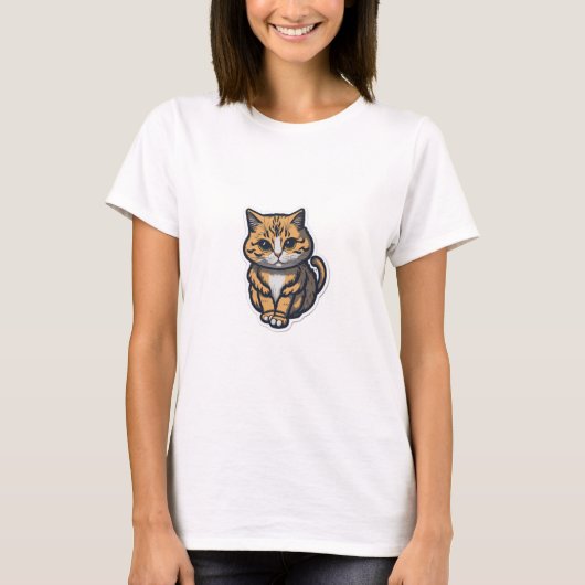 Cat Lovers Design T-shirt (Voorkant)