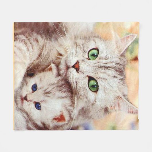 Cat Lovers Fleece Blanket (Voorkant (Horizontaal))