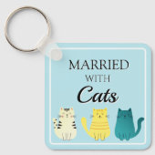 Cat Lover's Fun op maat Sleutelhanger (Voorkant)