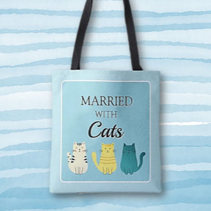 Cat Lover's Fun op maat Tote Bag